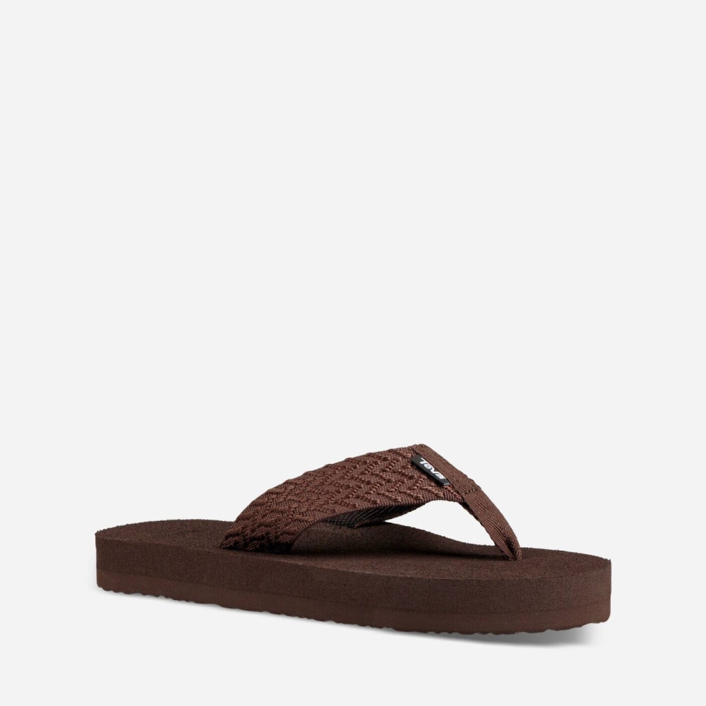 Teva Original Mush - Women's Teva Flip Flops - Coffee | India (WYMG18937)